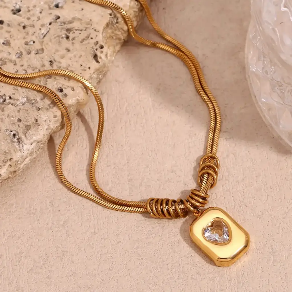 Sweetheart Vintage Necklace : NS14475-G