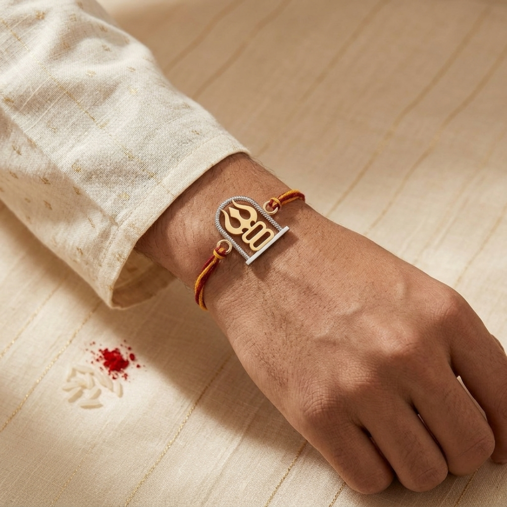 Rudra 925 Sterling Silver Rakhi For Brother : RB-0006