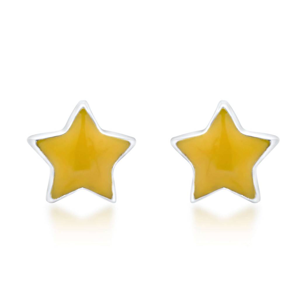 Twinkle Starlet 925 Sterling Silver Stud Earrings For Kids : NERWW01400230
