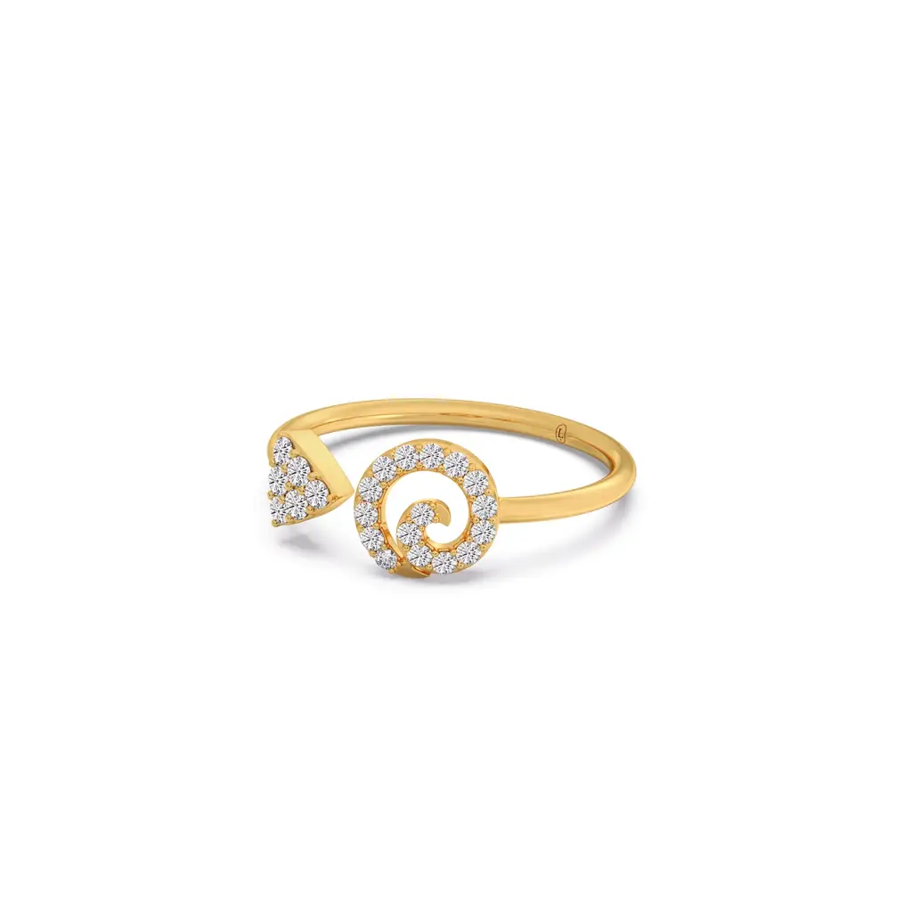 The Vector Diamond Ring : LJ-R00870-09YGLGD-10