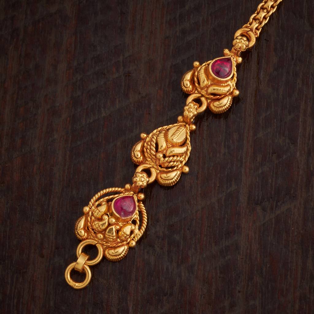 Ruby Gold - Plated Bridal Temple Matil - 398908 : 398908