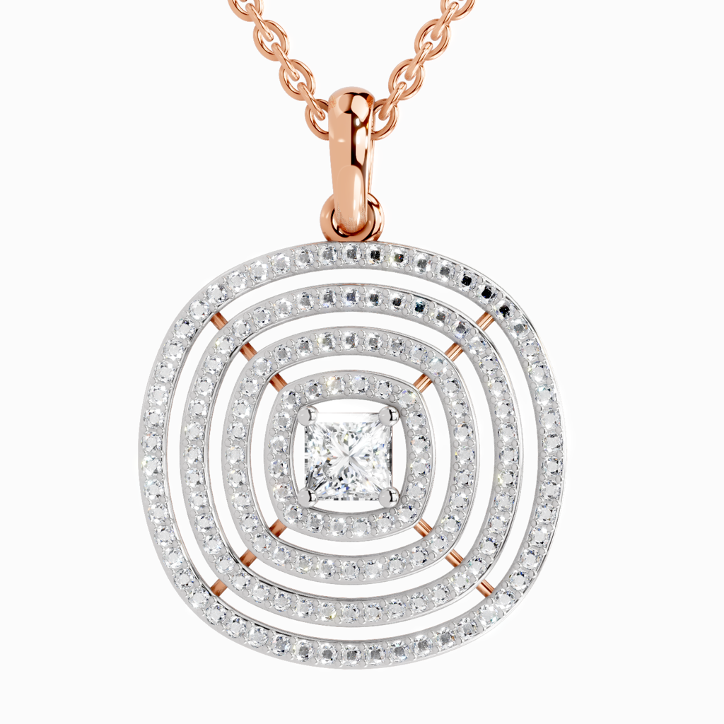 Lab Grown Diamond 1.32 Carat Pendant 14K : SPP20035-PD-14KR-132CT