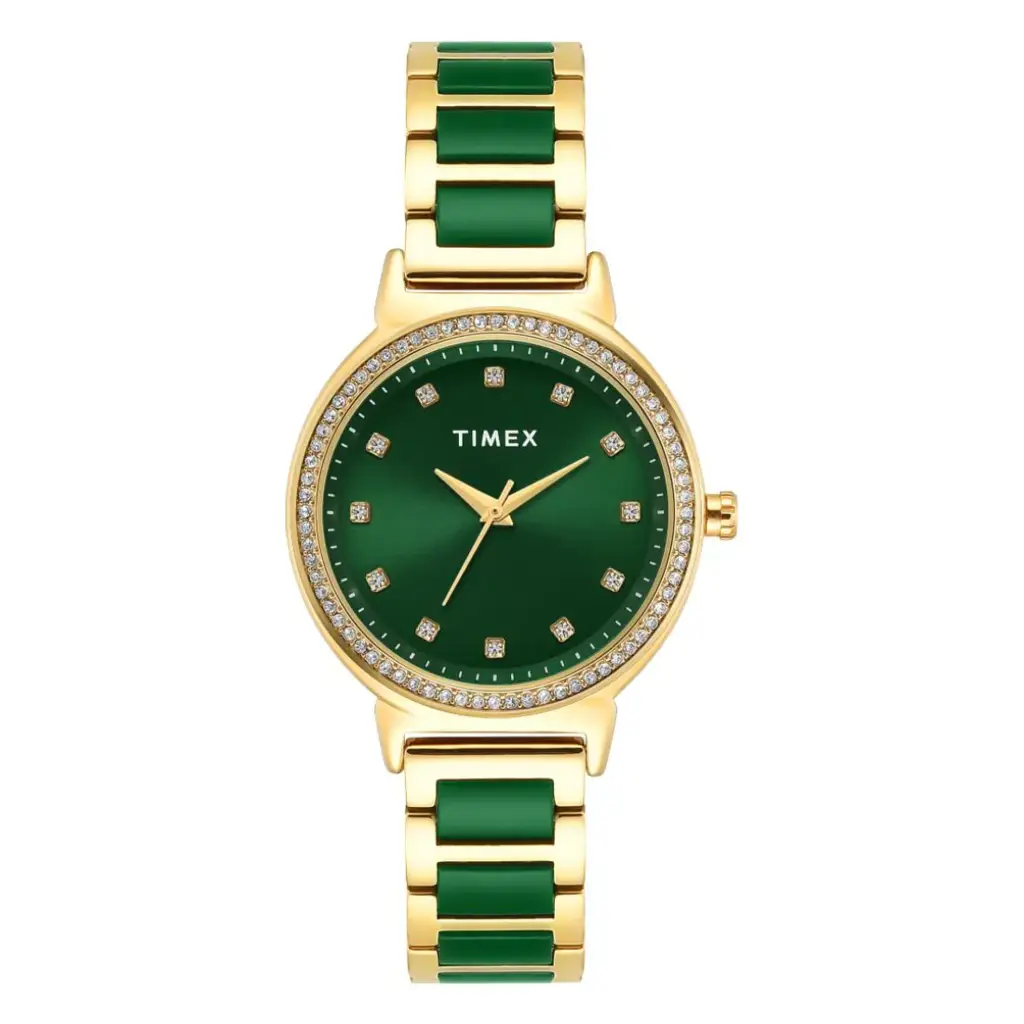 Women 33 Mm Quartz Analog Brass Strap Watch : TWEL274SMU02