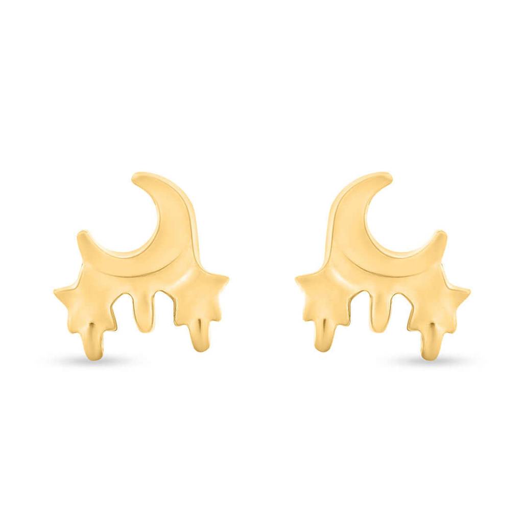 Twinkling Dreams 925 Sterling Silver Gold-Plated Kids Earrings : NERYY01400291