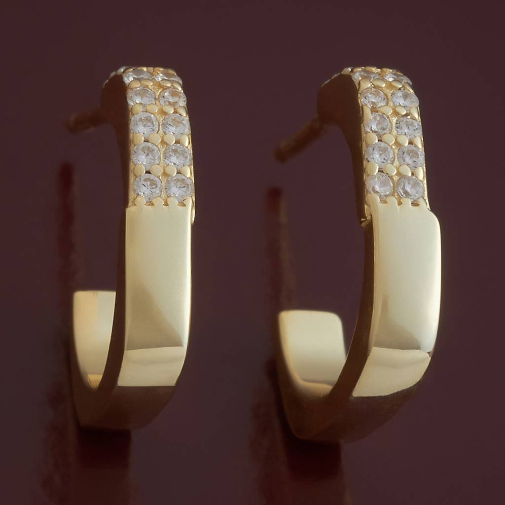 Plated Office Wear Silver Earring - 432240 : 432240