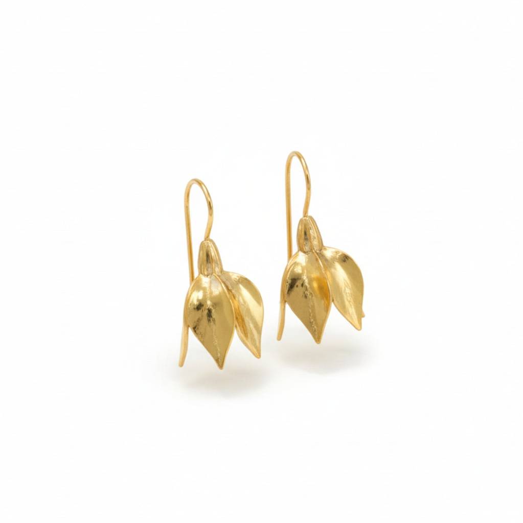 Summer Snowflake Earrings |  92.5 Silver | 22K Gold Plated : 68056983