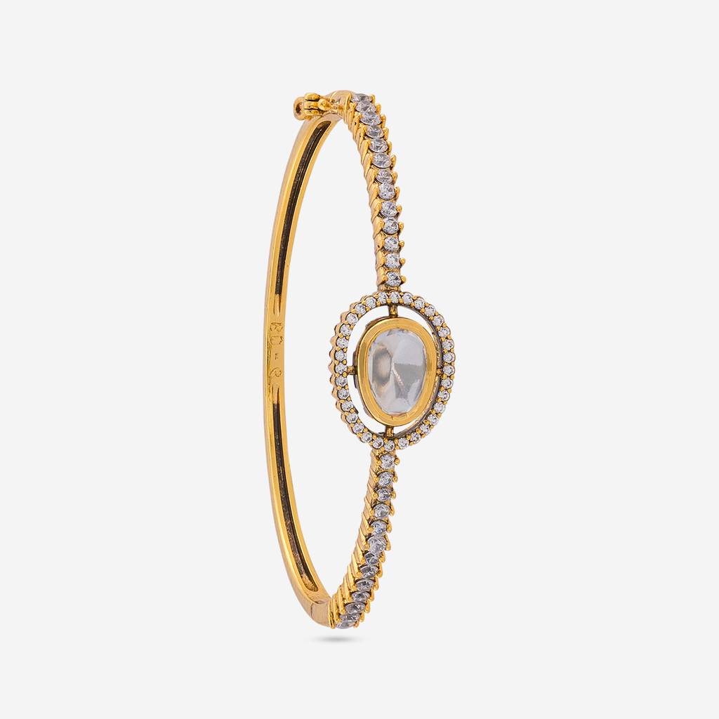 White Victorian - Plated Bridesmaid Kundan Kada - 470564 : 470564