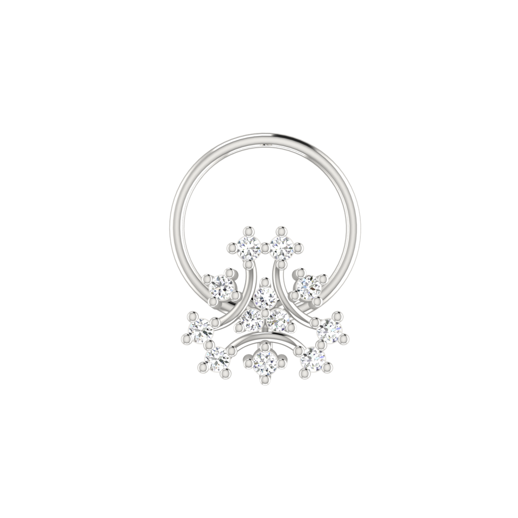 Avsar 9K Bis Hallmarked | Nosepin For Women/Girls |  Avno166 : AVNO166WC