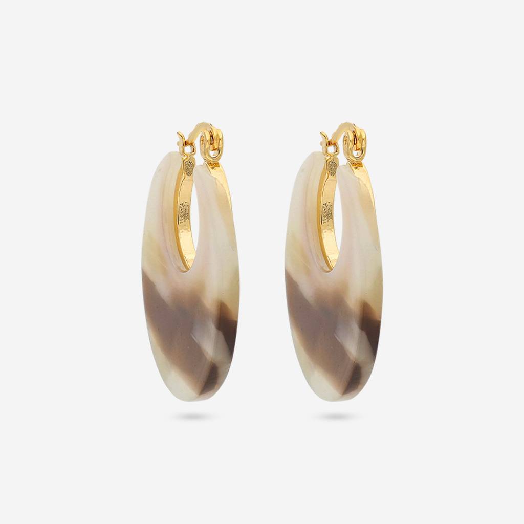 Gold - Plated Casual Wear Trendy Earring - 456260 : 456262