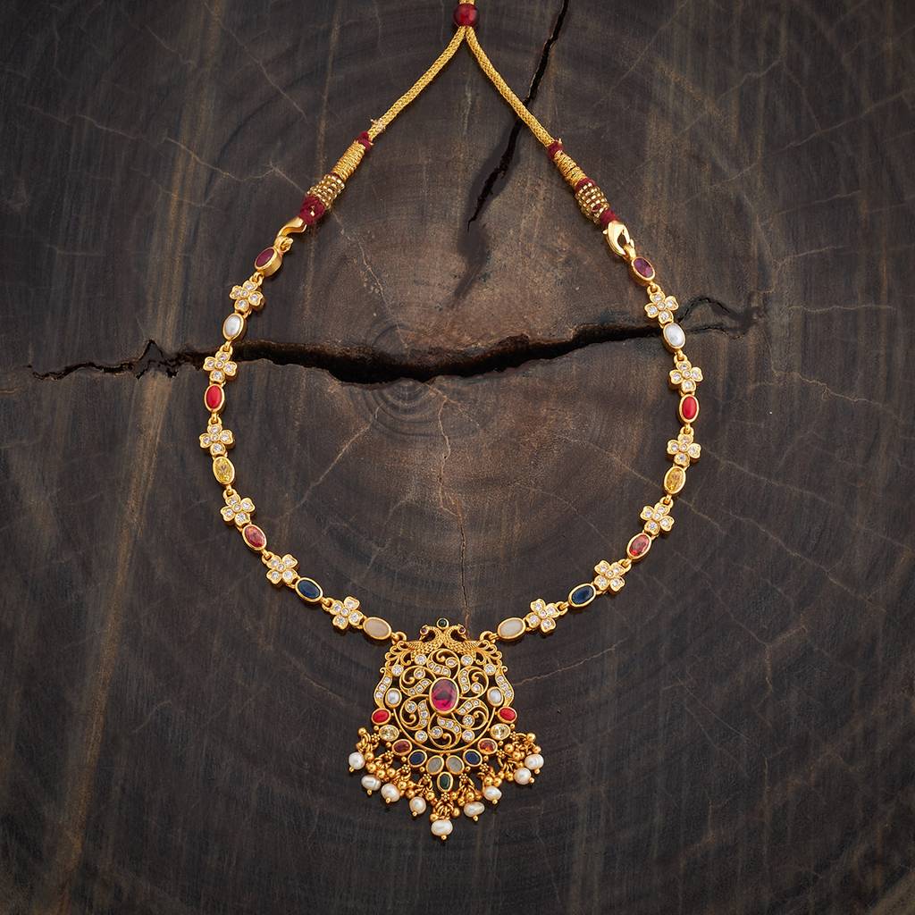 Gold - Plated Bridesmaid Temple Necklace - 429725 : 429726