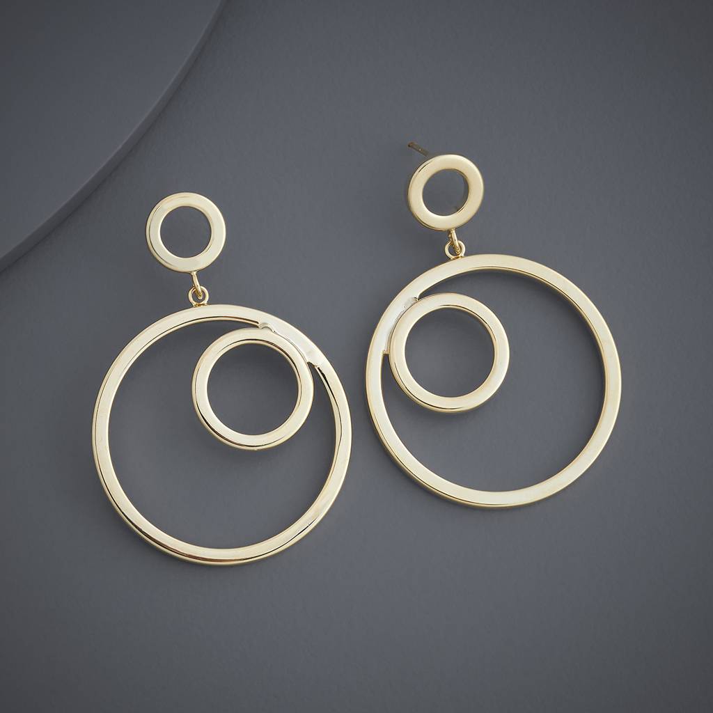 Gold - Plated Casual Wear Trendy Earring - 439085 : 439085