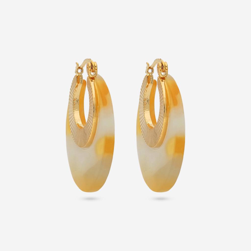 Gold - Plated Casual Wear Trendy Earring - 456260 : 456260
