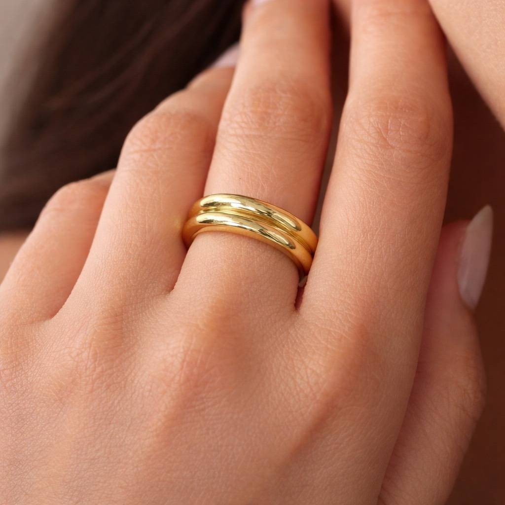 Double Wave Ring : CLS-5