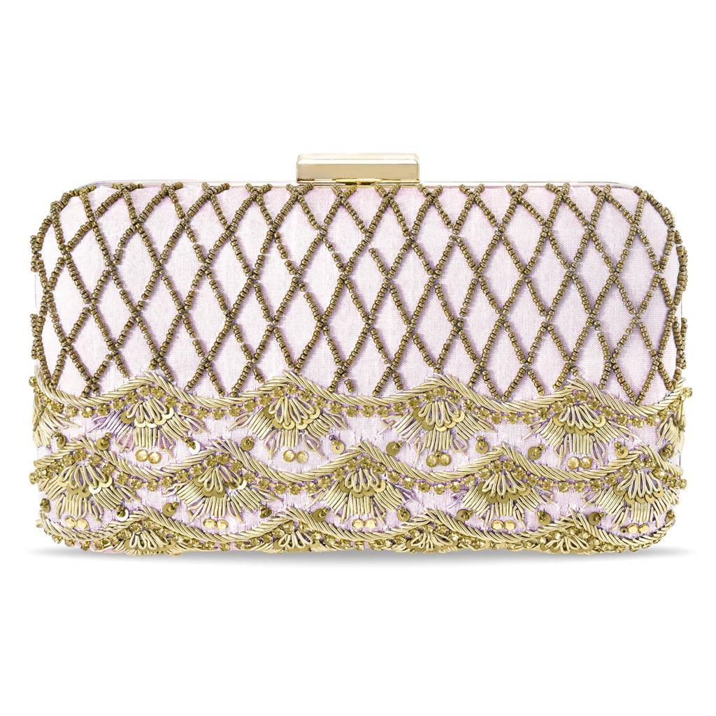 Clutch Purses For Women Wedding Handmade Evening Handbags Party Bridal Clutch(C38Pk) : C38PK