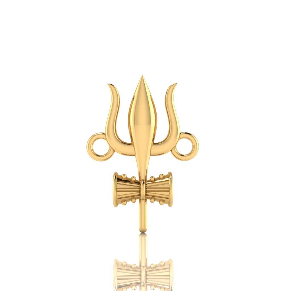 Trishul Damroo 925 Sterling Silver Rakhi For Brother : RB-0001