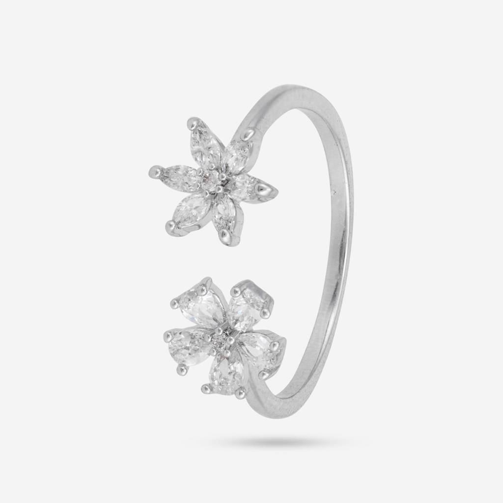 Plated Casual Wear Trendy Zircon Finger Ring - 445211 : 445212