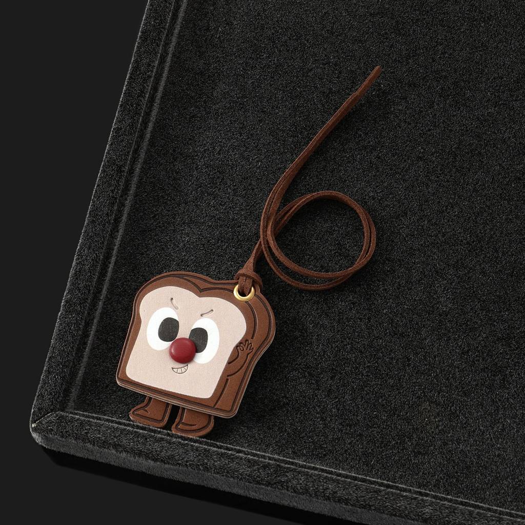 Toast Bread Handbag & Purse Charm : C-BG-0041-BR