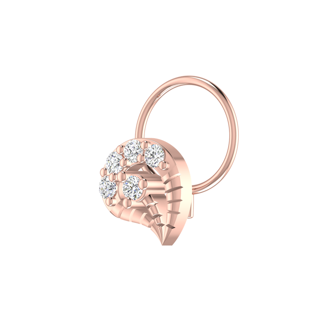 Avsar 9K Bis Hallmarked | Nosepin For Women/Girls |  Avno265 : AVNO265PC