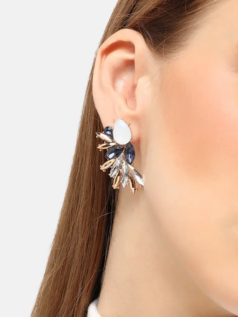 Lakeisha-Gold Plated Party Designer Stone Drop Earring For Women : SOHEAR4100