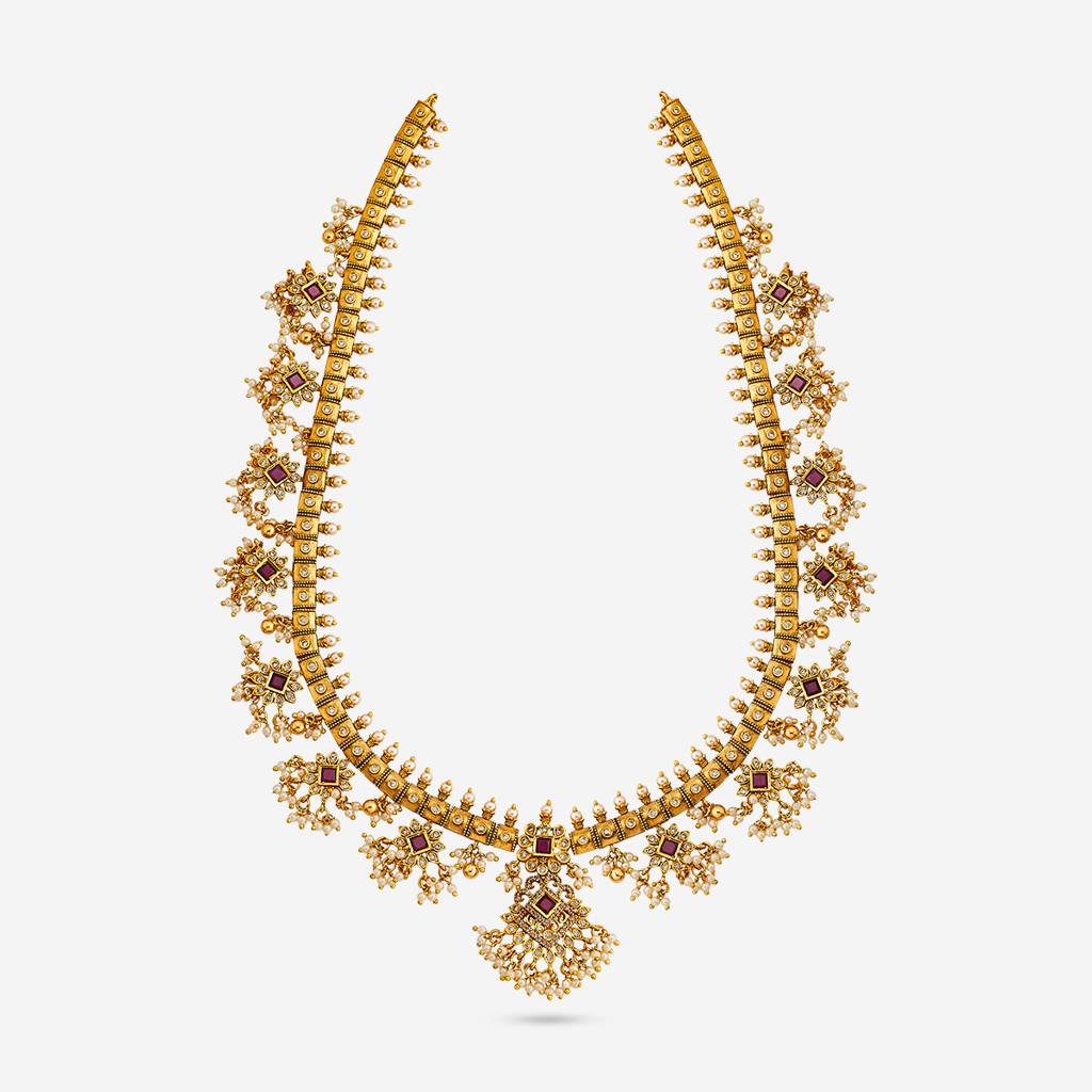 Ruby Gold - Plated Bridesmaid Antique Necklace - 457146 : 457146