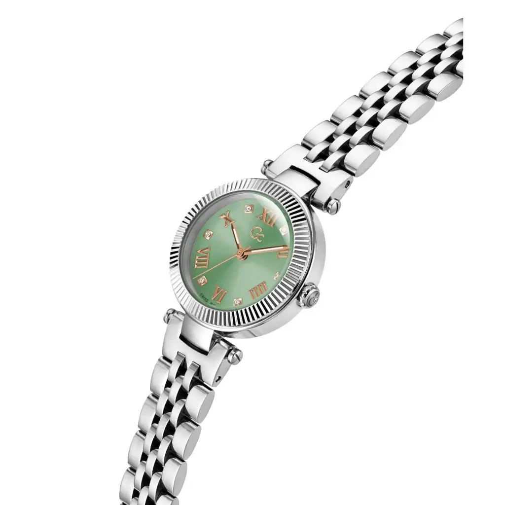 GC Prodigy Lady 34 Mm Green Dial Women Analog Watch Z38001L9Mf
