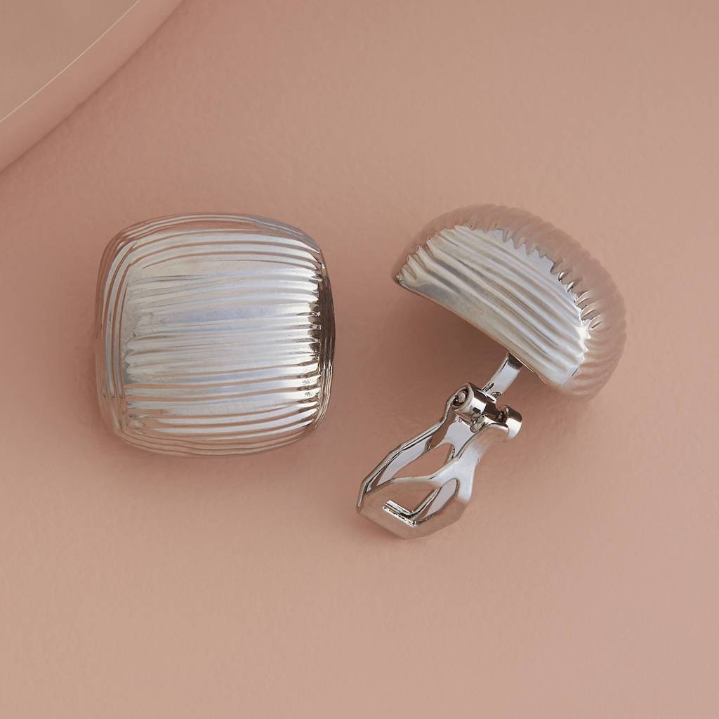 Rhodium - Plated Casual Wear Trendy Earring - 438375 : 438375