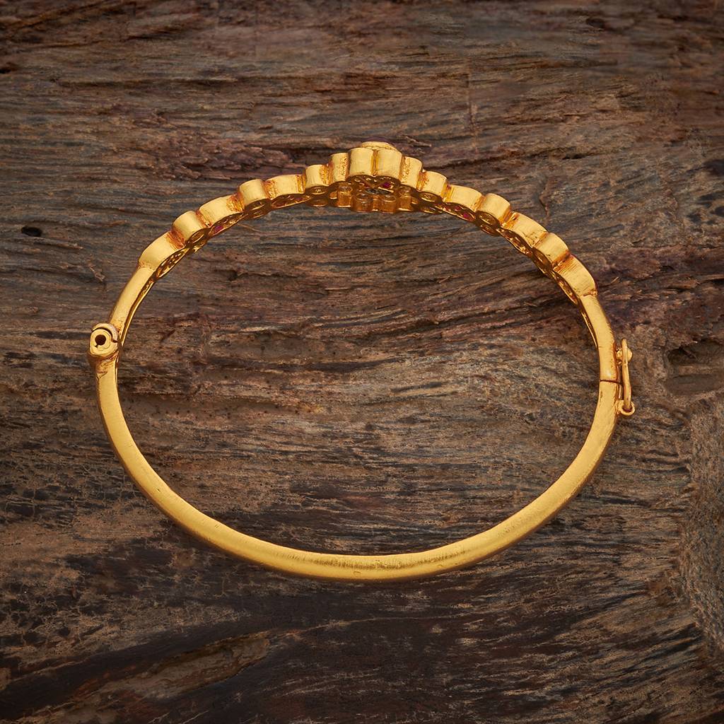 Ruby Gold - Plated Festive Temple Kada - 435635 : 435635