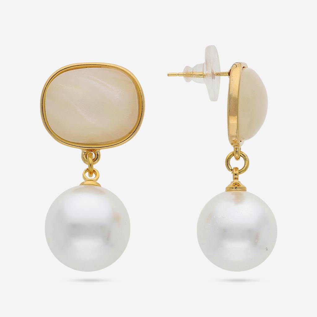 Gold - Plated Casual Wear Trendy Earring - 451033 : 451035