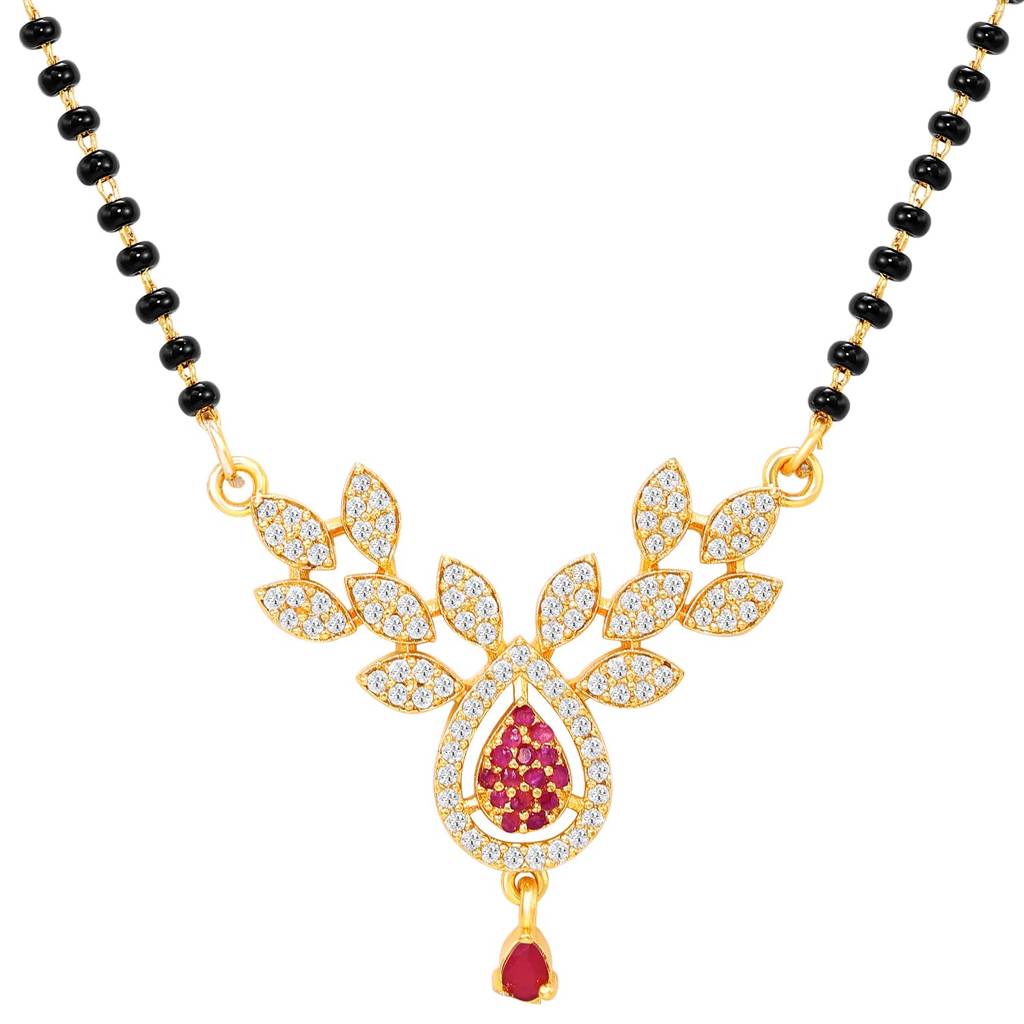 Mangalsutra For Women | Festive & Bridal Jewellery, Anniversary Birthday Gift For Her, Short Mangalsutra, Black  : PF04MS24RPW