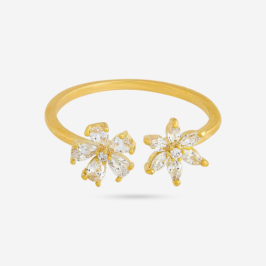 Plated Casual Wear Trendy Zircon Finger Ring - 445211 : 445211