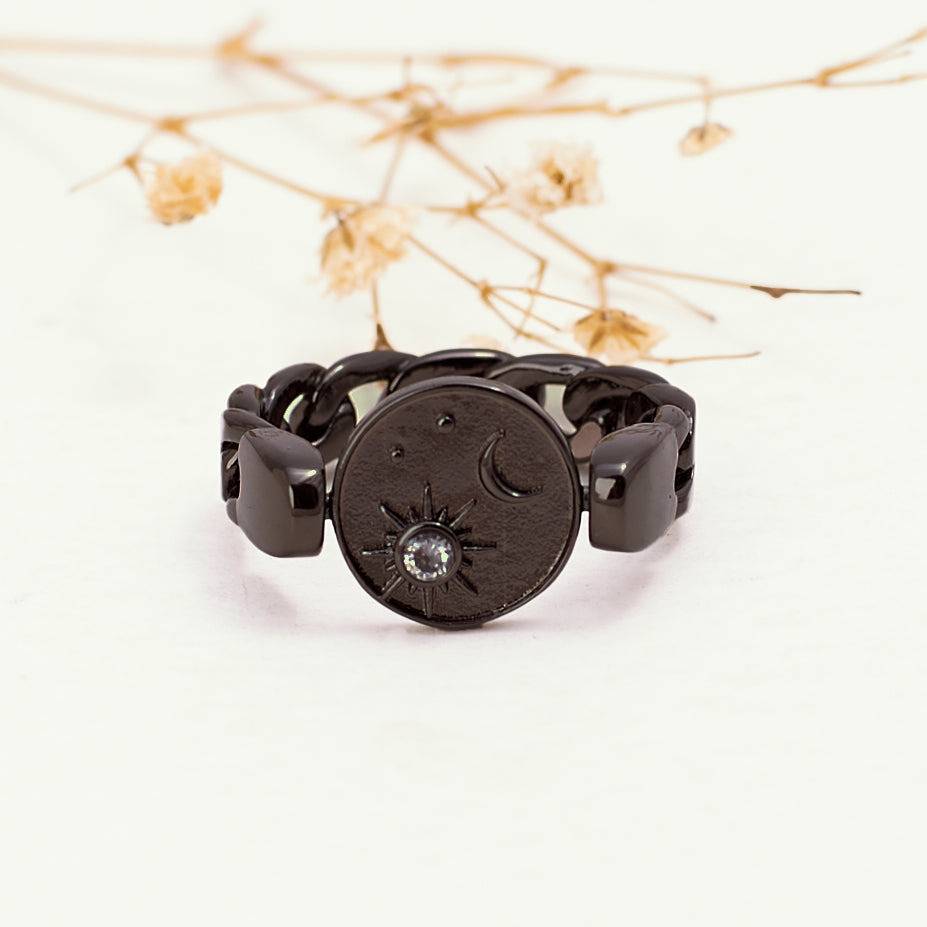 Happily Taken Secret Flip Ring : MR1S0970-BLK-10