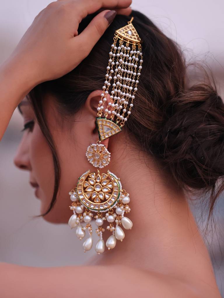 Noorani Kundan Earrings : 705EAR25RA
