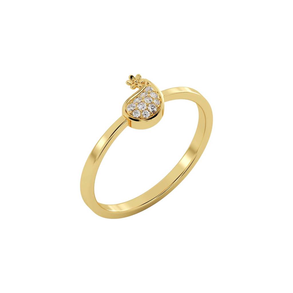 9K Bis Hallmarked Ring For Women/Girls | Avr1079 : AVR1079YC_8