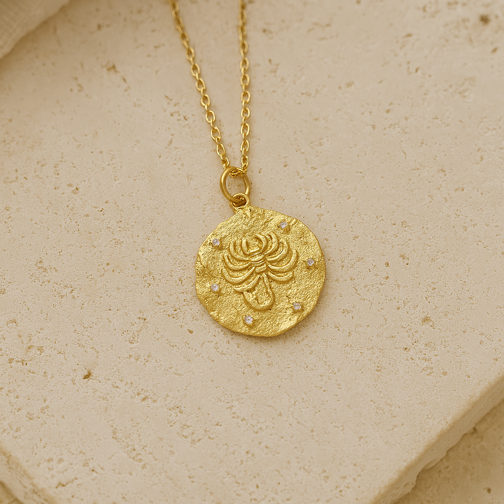 Scorpio Zodiac Necklace : NEC_SCORPZO_S_1175