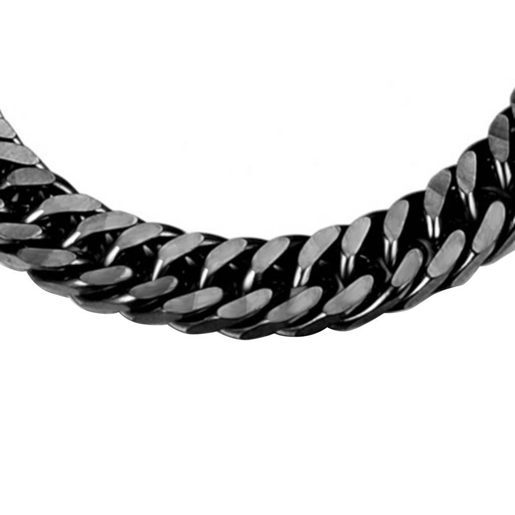 Black Stainless Steel Metal Bracelet Stylish Openable Fancy Design Stylish Jewellery Gift For Men Boys : PX5SB80B