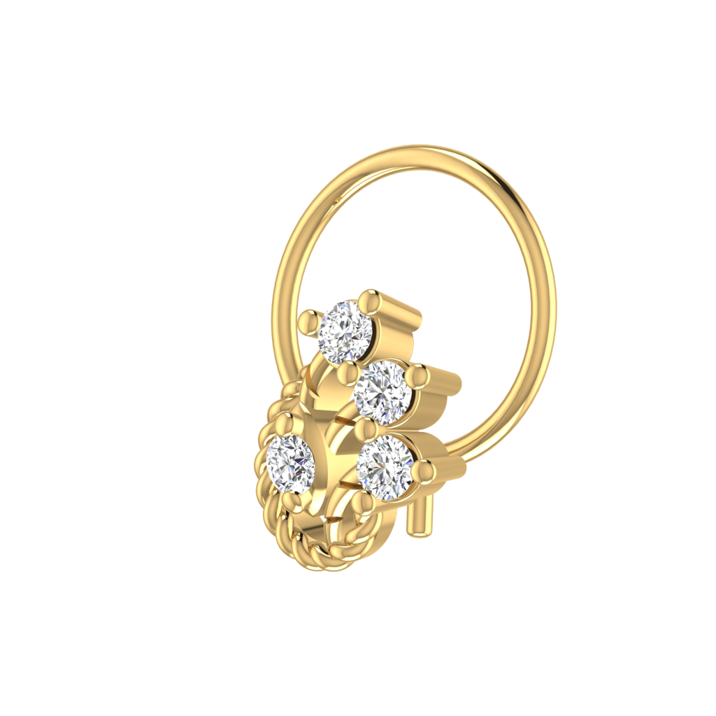 Avsar 9K Bis Hallmarked | Nosepin For Women/Girls |  Avno247 : AVNO247YC