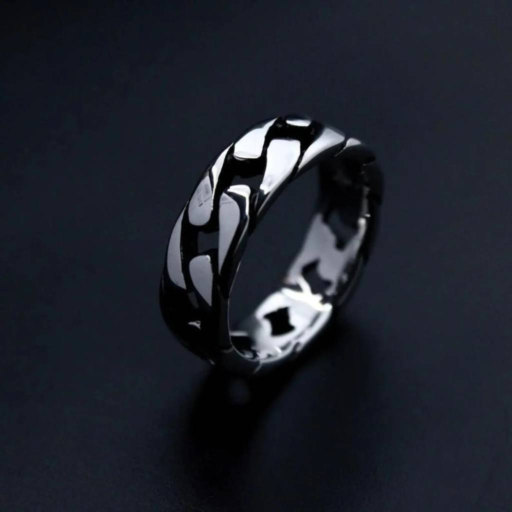 Silver Geometric Ring : MR1S0694-11
