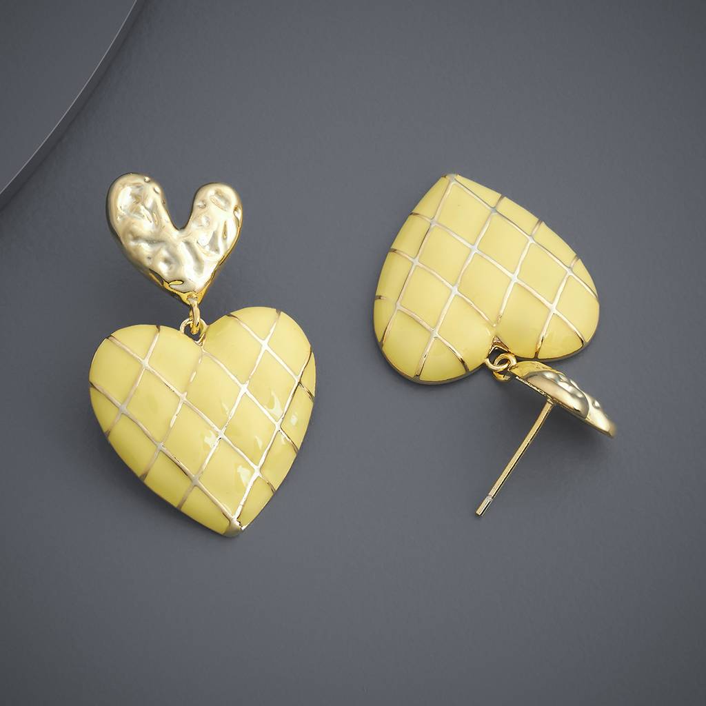 Gold - Plated Casual Wear Trendy Earring - 439120 : 439120