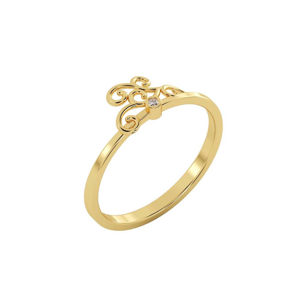9K Bis Hallmarked Ring For Women/Girls | Avr1102 : AVR1102YC_8