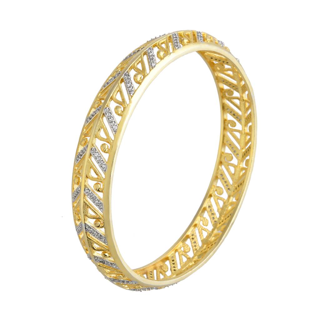 Alpana Timeless Elegance Bangle|Bangles For Women|Women Bangles|Gold Bangles For Women|American Diamond|Festiv : 8905124543407