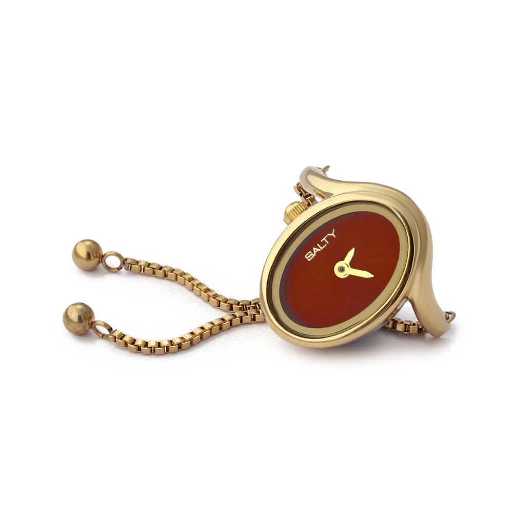 Flow Watch Ring - For Women & Girls : WTR-S-0050-G-OR