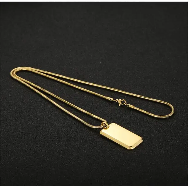 Trendy Titan Dog-Tag Chain : MN1S0445