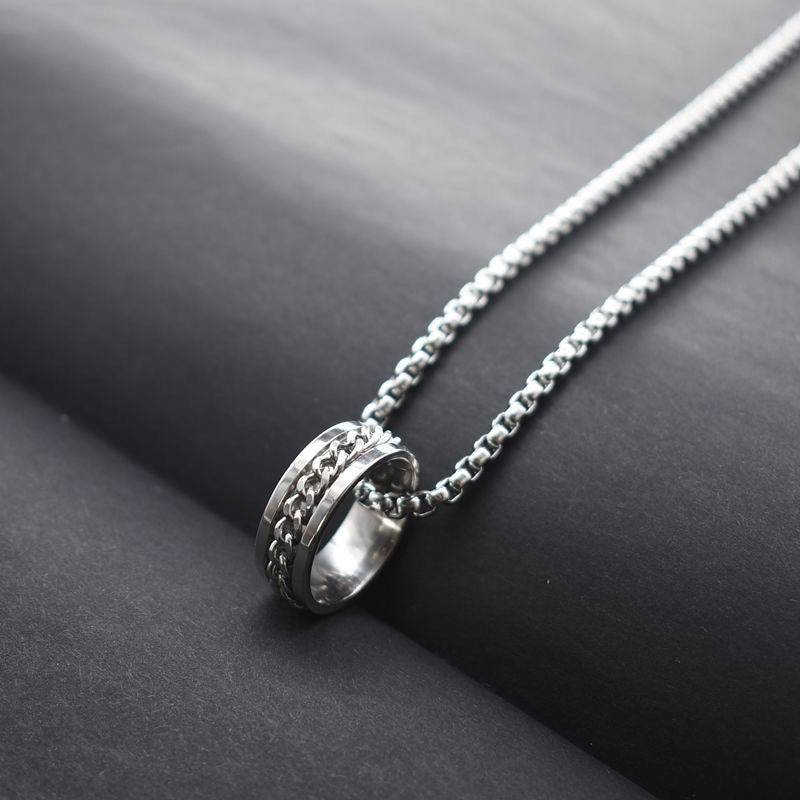 Silver Infinity Ring Chain : MN1S0392