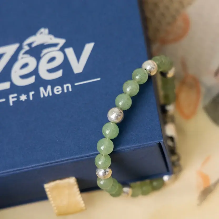 Aventurine Grapes Silver Bracelet : ZV-BRC-NAT-011