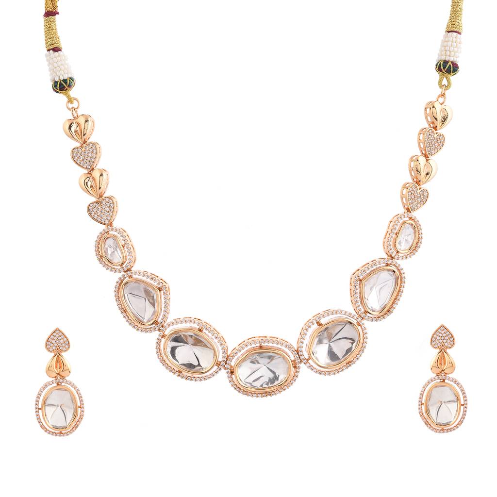 Kundan Opulance Regal Radiance Necklace Set : 8905124527827