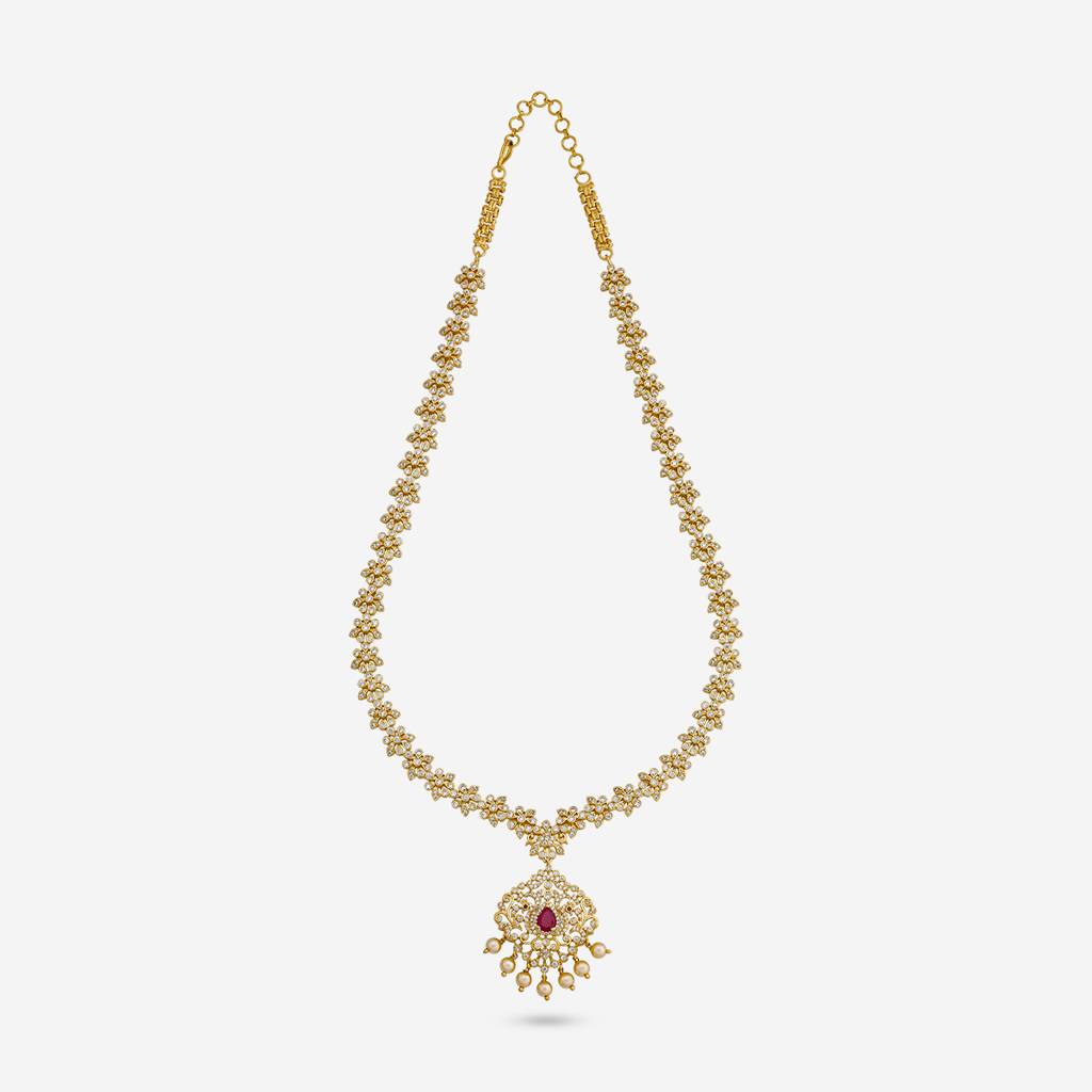 Gold Plated - Bridesmaid Zircon Necklace - 460783 : 460783