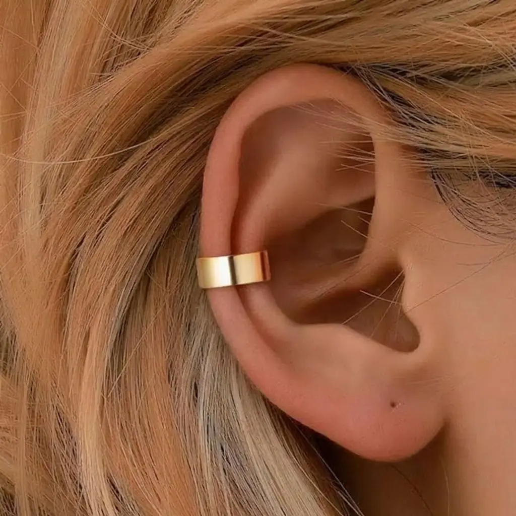 Slim Polished Silver Earcuff Pure Silver : VECF07-SL-G