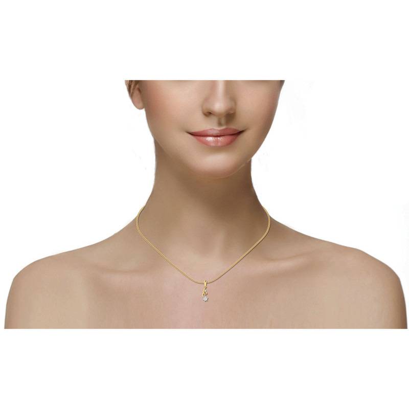 Avsar 9K Bis Hallmarked | Pendant For Women/Girls | Avp300 : AVP300YC