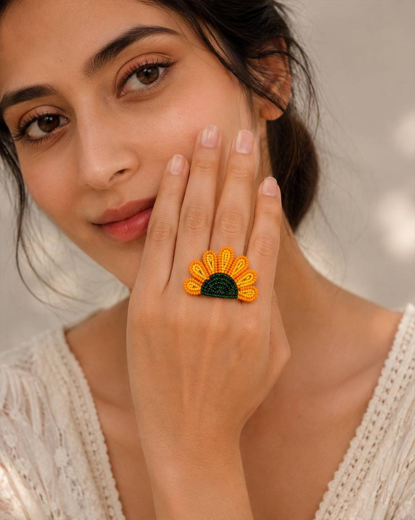 Yellow Daisy Ring : ABFR27