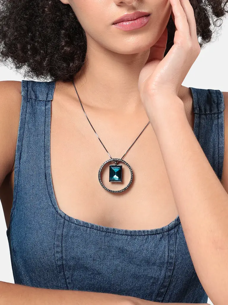 Alakananda-Women'S Gemstone Gaze Pendant Necklace : SOHINC8751